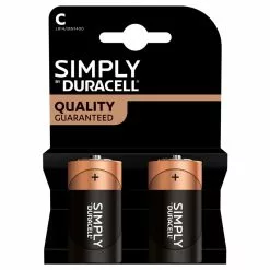 Panasonic Pile Duracell Lr14 Simply C X2 - Duracell