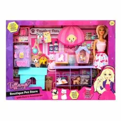 Sparkle Set Poupee Et Toilettage Chien