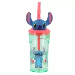 Friends Gobelet Paille Figurine Stitch - LILO ET STITCH